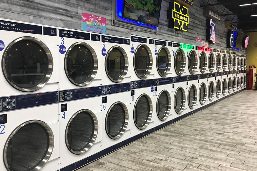 Dryers in Laundromat
